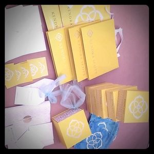Kendra Scott bags boxes cards
